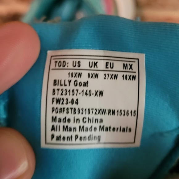 NWT BILLY Footwear Kids Unisex Goat Sneakers for Toddlers Size 10XW - Picture 7 of 8